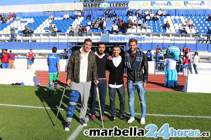Emotivo y cariñoso homenaje del Municipal de Marbella a Santi Moreno