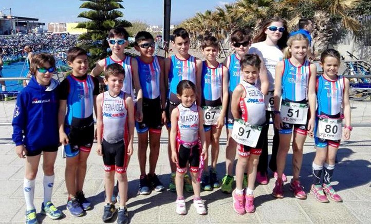 Siete medallas para la cantera del Tri-Marbella Bike en Almería