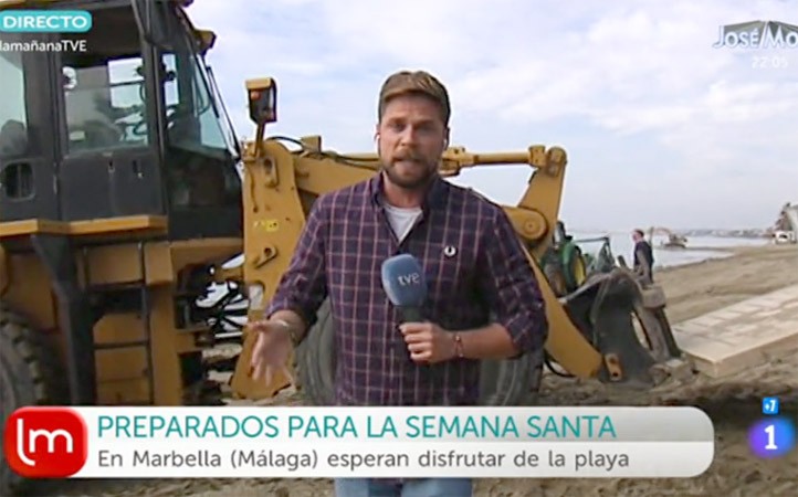 TVE promociona las playas de Marbella para la Semana Santa