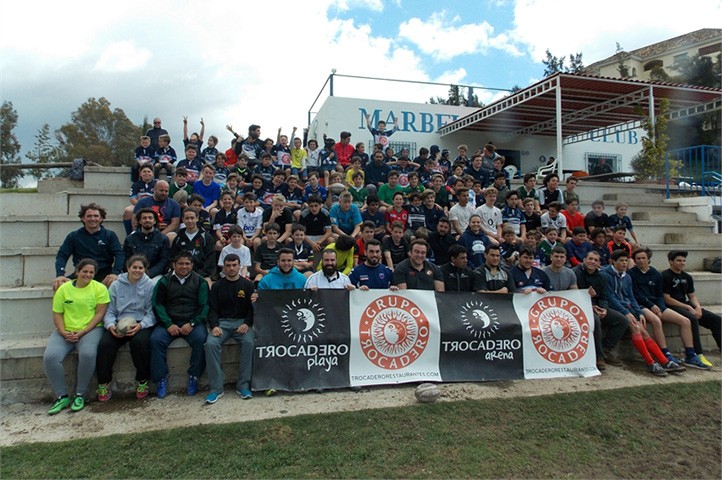 Unos 90 jóvenes participan en el Campus del Trocadero Marbella RC