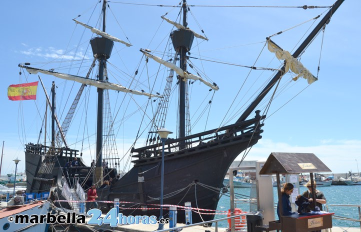 La nao Victoria ya está en Marbella y podrá visitarse hasta el domingo