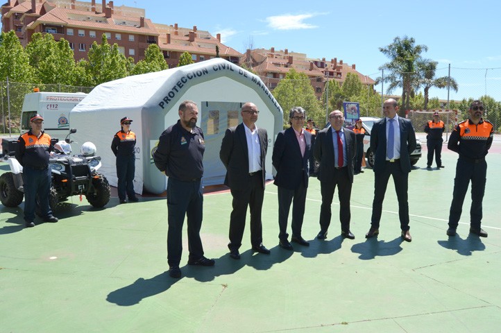 Protección Civil Marbella amplía sus medios con una carpa polivalente