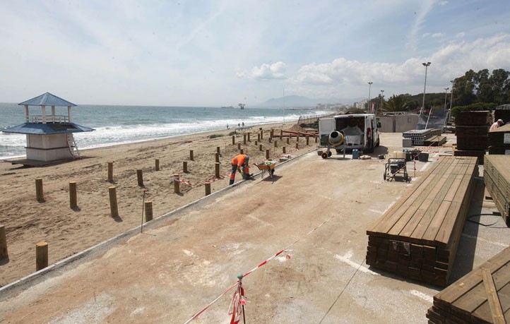 El paseo marítimo se amplía hacia el este de Marbella con nuevos tramos
