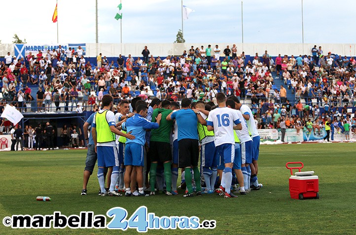 La afición marbellí siempre responde al equipo en las grandes citas