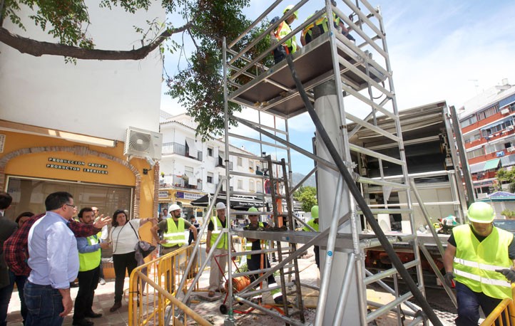 Las obras en la avenida Nabeul abordan la mejora del saneamiento
