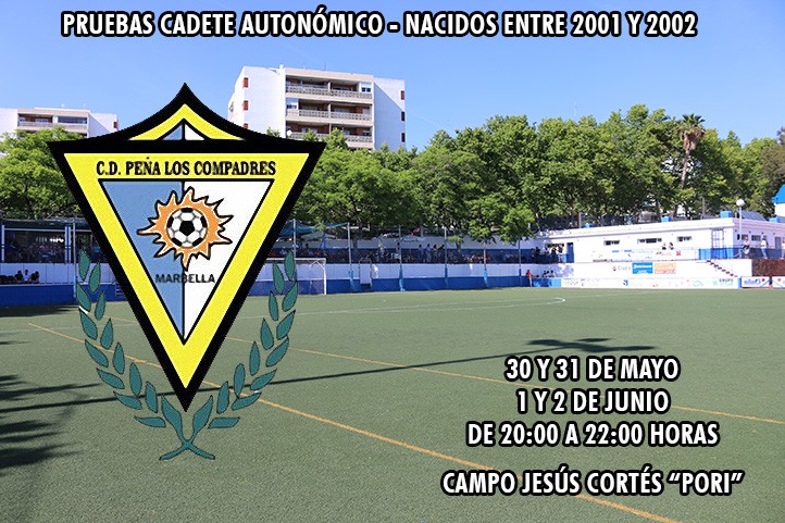 Los Compadres realizará pruebas la próxima semana para el cadete autonómico de Diego Guerrero
