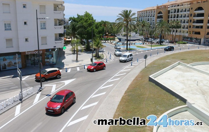 La rotonda del bulevar de San Pedro se reabre con un solo carril