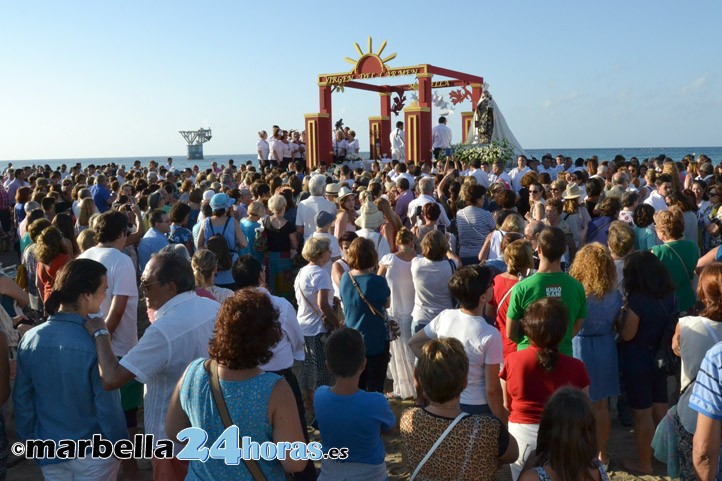 Multitudinario inicio en Marbella del día de la Virgen del Carmen