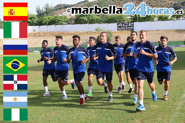 El Marbella cuenta por primera vez con siete nacionalidades en el equipo