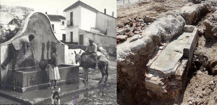 Las obras destapan en Marbella una antigua fuente que se va a conservar