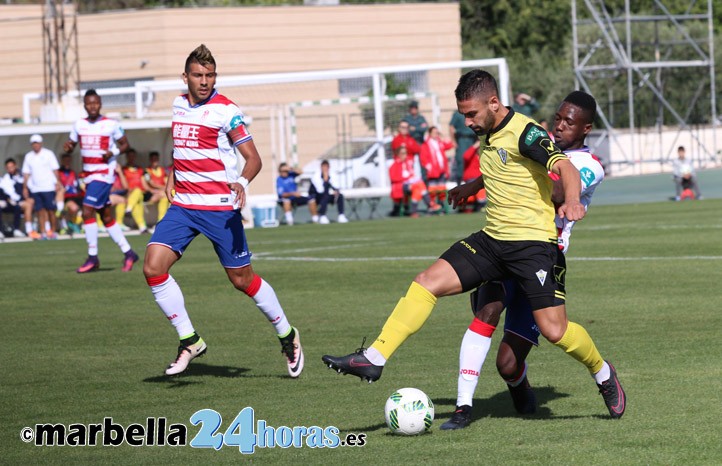 El Marbella FC sigue lanzado y logra ante el Granada B la novena victoria (1-2)