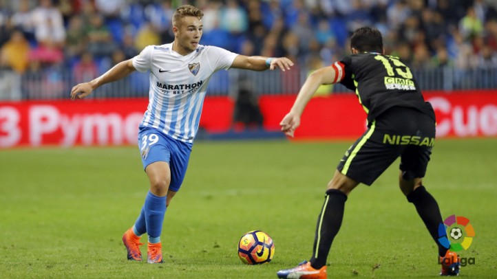 Javi Ontiveros, protagonista del fin de semana con Málaga y Malagueño