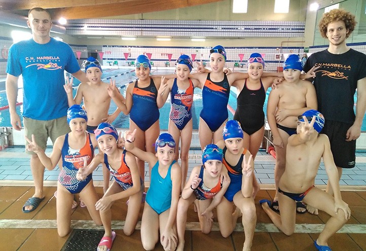Excelente segunda jornada de la FAN para el Club Natación Marbella