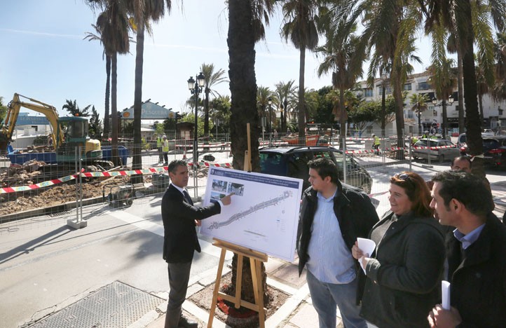 Arranca la mejora de la avenida Julio Iglesias en Puerto Banús