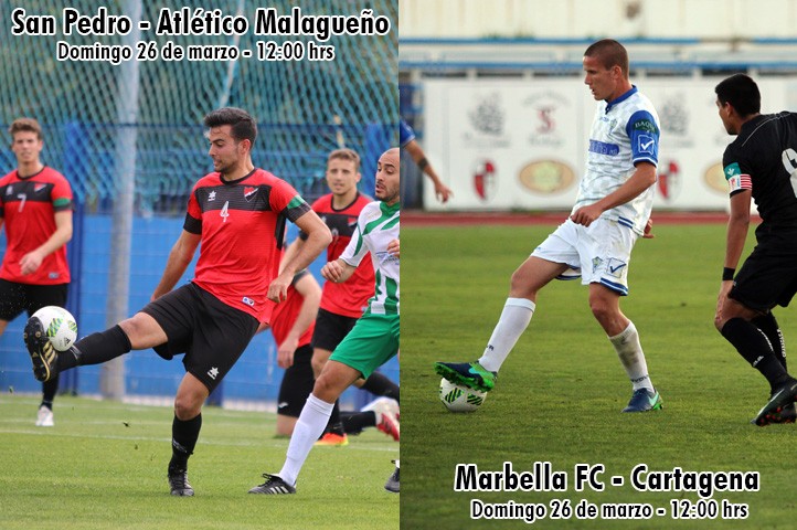 Marbella FC y UD San Pedro coinciden esta jornada en fecha y hora