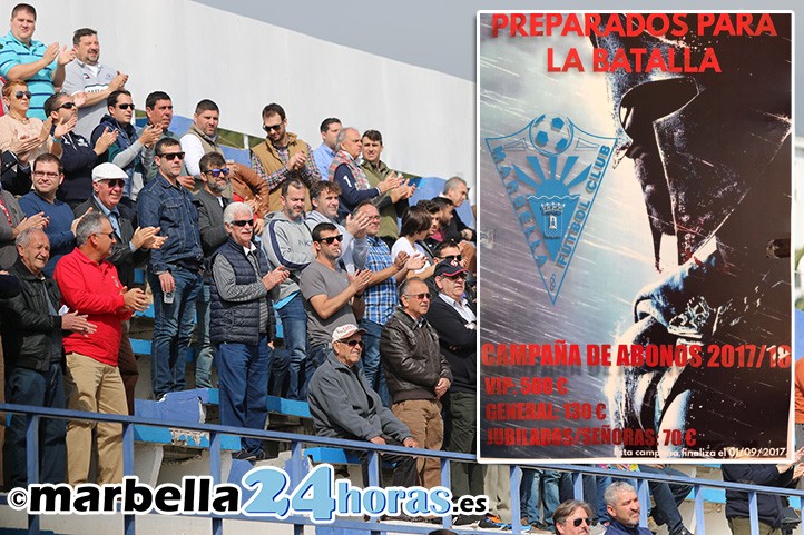 Los abonos del Marbella FC para la 2017/18, entre 70 y 500 euros