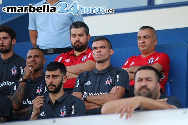 El exmadridista Pepe en el Municipal en el empate entre Besiktas y Valladolid