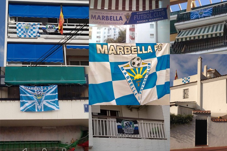 La afición se posiciona a favor de Grinberg y pide el apoyo al Marbella FC