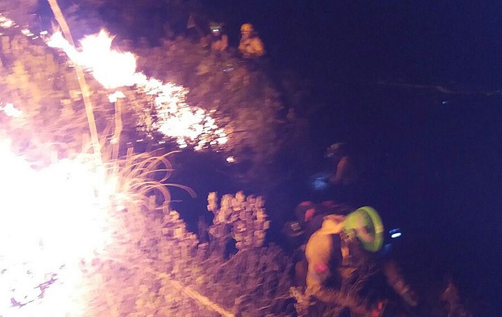 Estabilizado el incendio declarado a medianoche en el paraje de Juanar