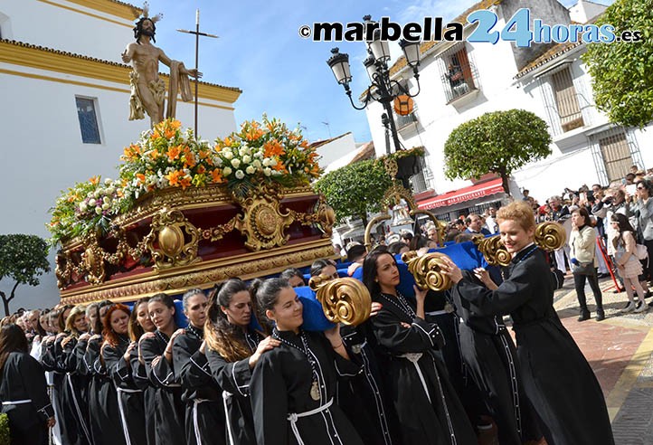 El Resucitado llena de alegría el último día de la Semana Santa de Marbella