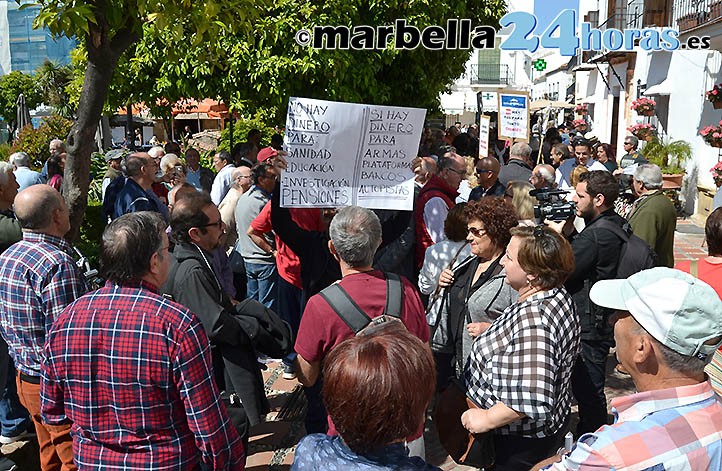 Los pensionistas vuelven a salir a la calle en Marbella para protestar