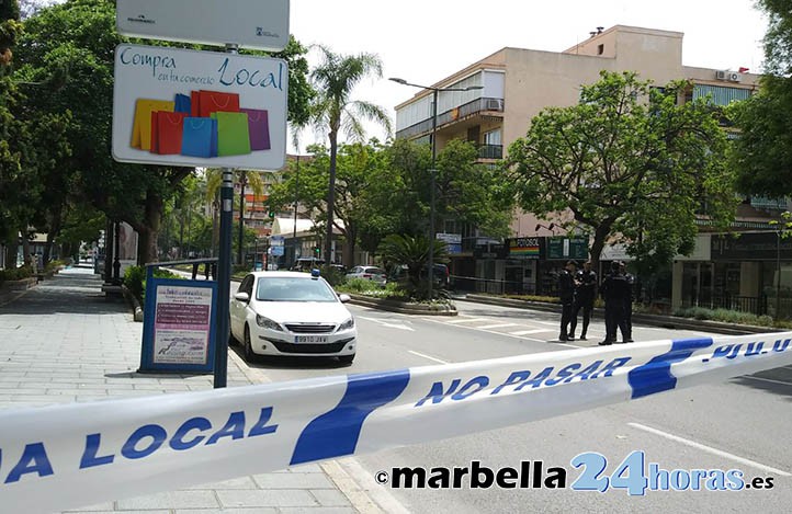 Cortan la avenida Ricardo Soriano de Marbella por un aviso de bomba