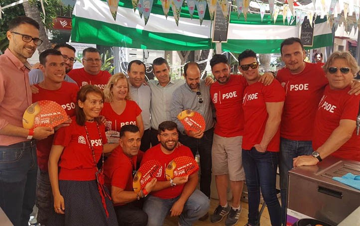 El PSOE celebra el Día del Militante en la primera jornada de la Feria de Marbella