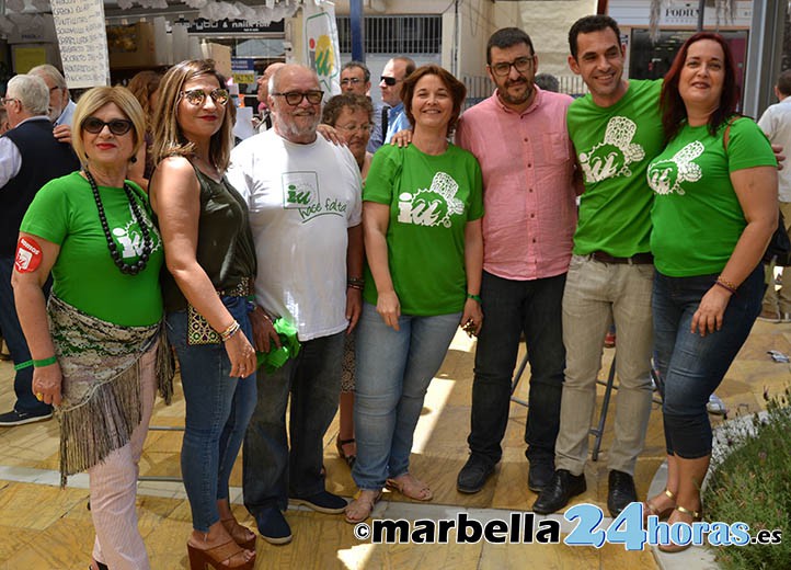 Izquierda Unida celebra el Día del Militante en la Feria de Marbella