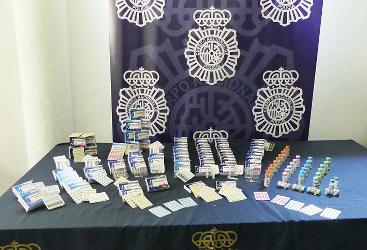 Detenido en Marbella con 2.000 dosis de anabolizantes listas para la venta