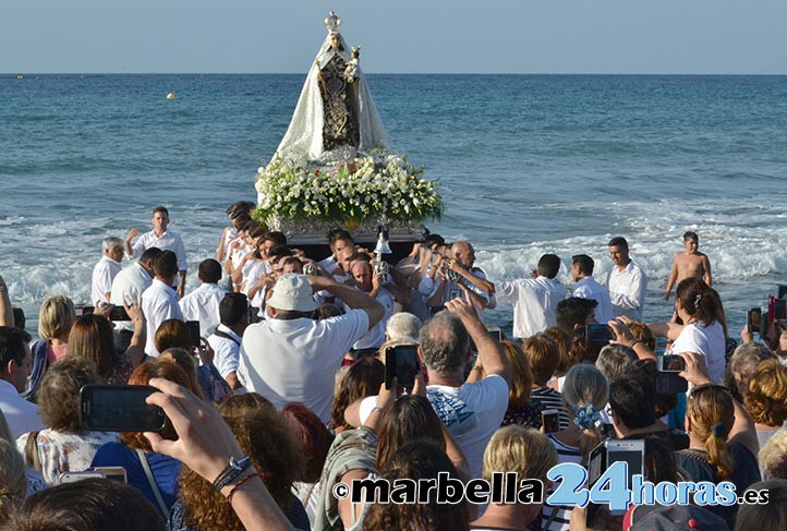 Marbella celebra este lunes el día grande en honor a la Virgen del Carmen