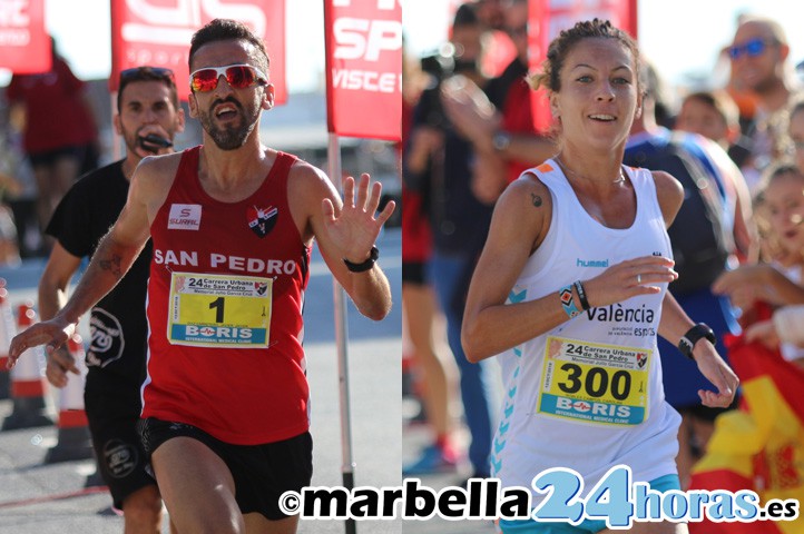 Díaz Carretero y Carolina Robles repiten triunfo en la Carrera Urbana San Pedro