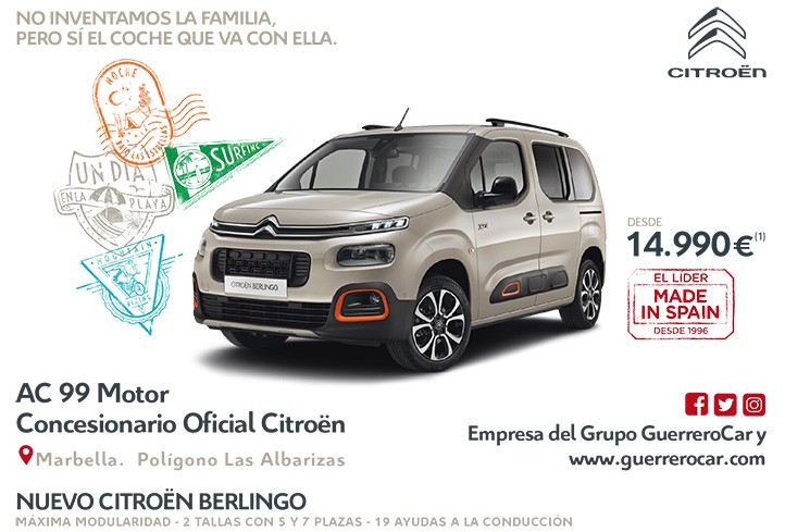 El nuevo Citroën Berlingo llega a Marbella de la mano de Guerrero Car