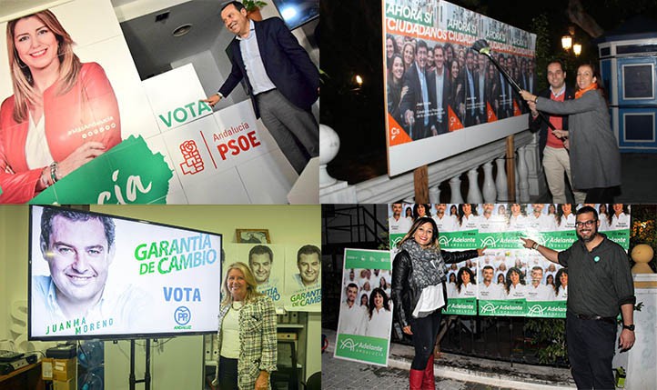 Arranca la campaña electoral para las elecciones andaluzas del 2-D