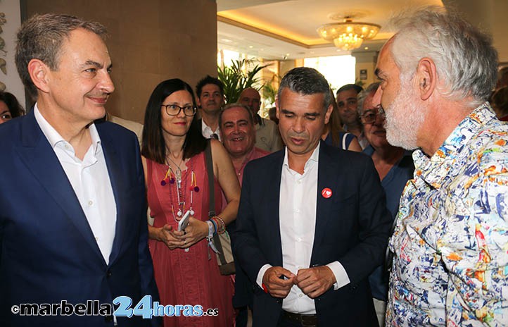 Zapatero lanza un mensaje feminista y contra la ultraderecha desde Marbella