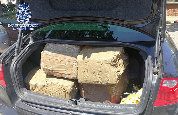 Detenidos tres narcotraficantes en Marbella con 120 kilos de hachís