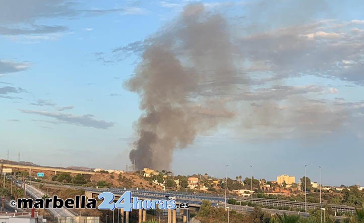 Declarado un incendio en la zona de Los Monteros de Marbella