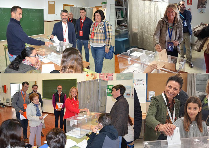 Los líderes locales votan en Marbella con la habitual llamada a la participación