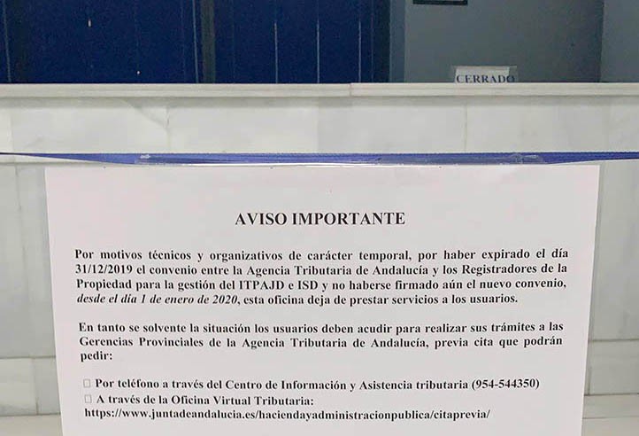 La Junta cierra la oficina liquidadora de Marbella y ahora hay que ir a Málaga
