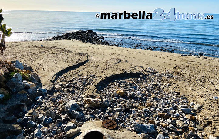 El temporal deja en Marbella más de 100 litros de lluvia y playas dañadas