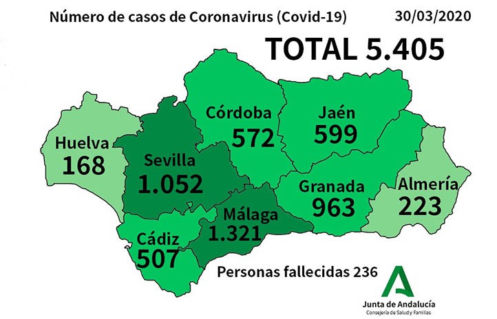 Siguen creciendo los contagios e ingresos por coronavirus en Málaga