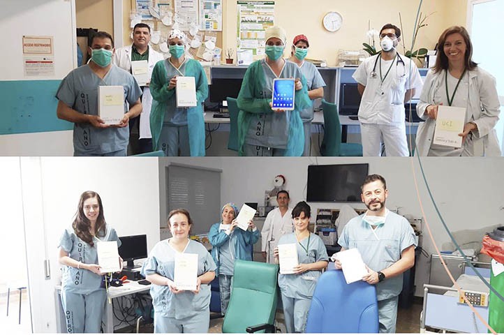 Donaciones de móviles evitan la soledad en pacientes del Hospital Costa del Sol