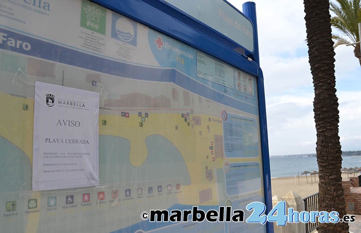 Marbella reabre las playas para que los niños que vivan cerca puedan pasear
