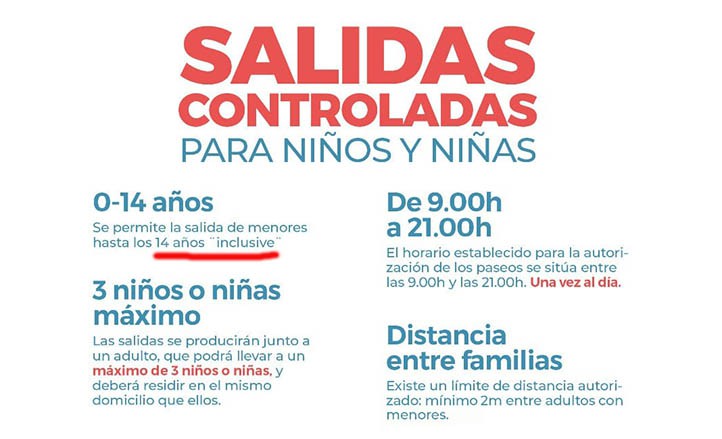 Muñoz difunde información errónea sobre las salidas de los niños a pasear