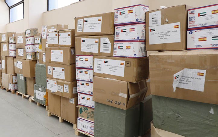 Marbella repartirá 100.000 mascarillas donadas por Emiratos Árabes