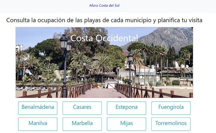 Desarrollan una app para controlar el aforo de las playas de la Costa del Sol