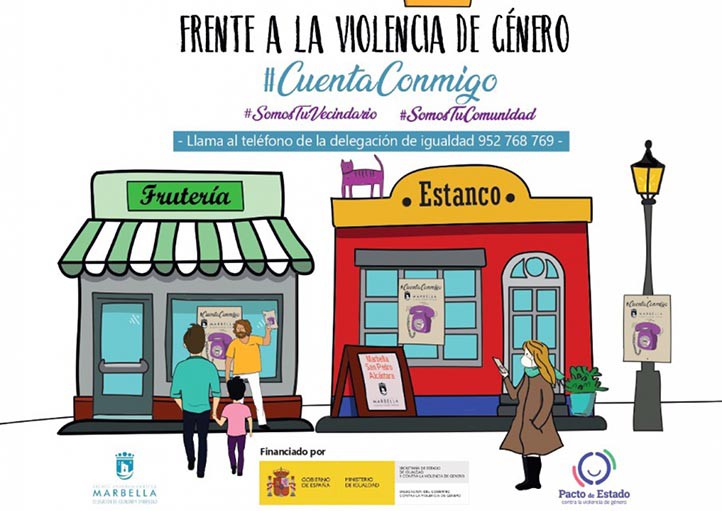Marbella implica al comercio local en la lucha contra la violencia de género