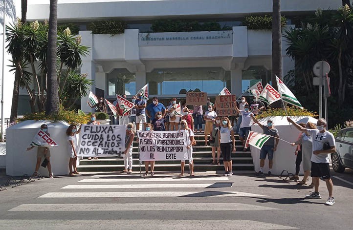 Trabajadores del Coral Beach abren un nuevo frente laboral en Marbella