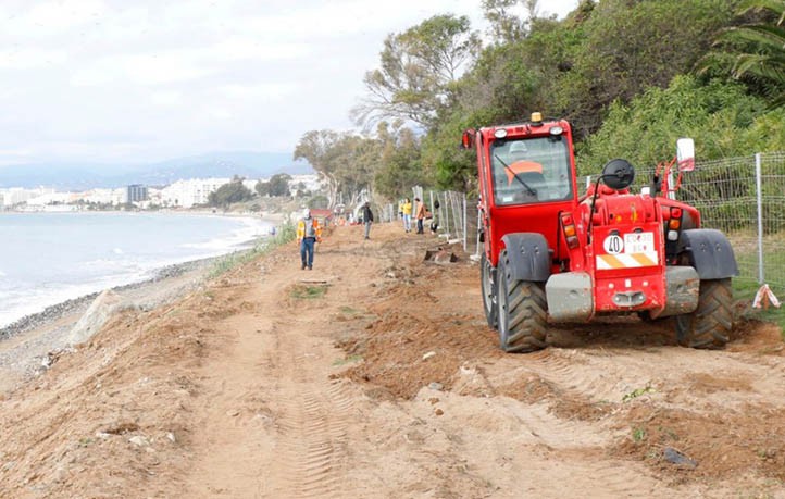 Marbella añadirá 500 metros a la senda litoral desde El Cable a Río Real