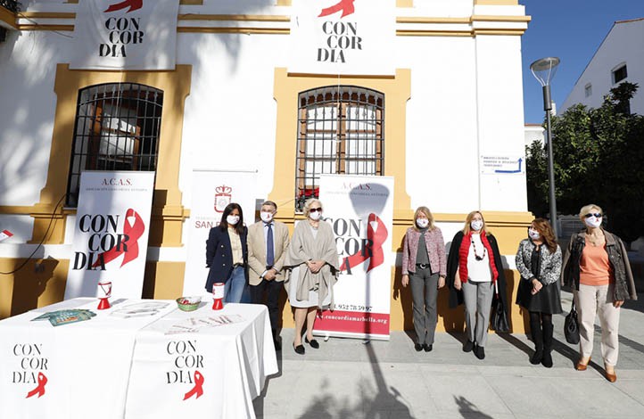 Marbella se suma al Día contra el Sida y refuerza su apoyo a Concordia