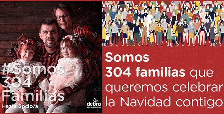 La asociación de Piel de Mariposa lanza la campaña "Somos 304 familias"